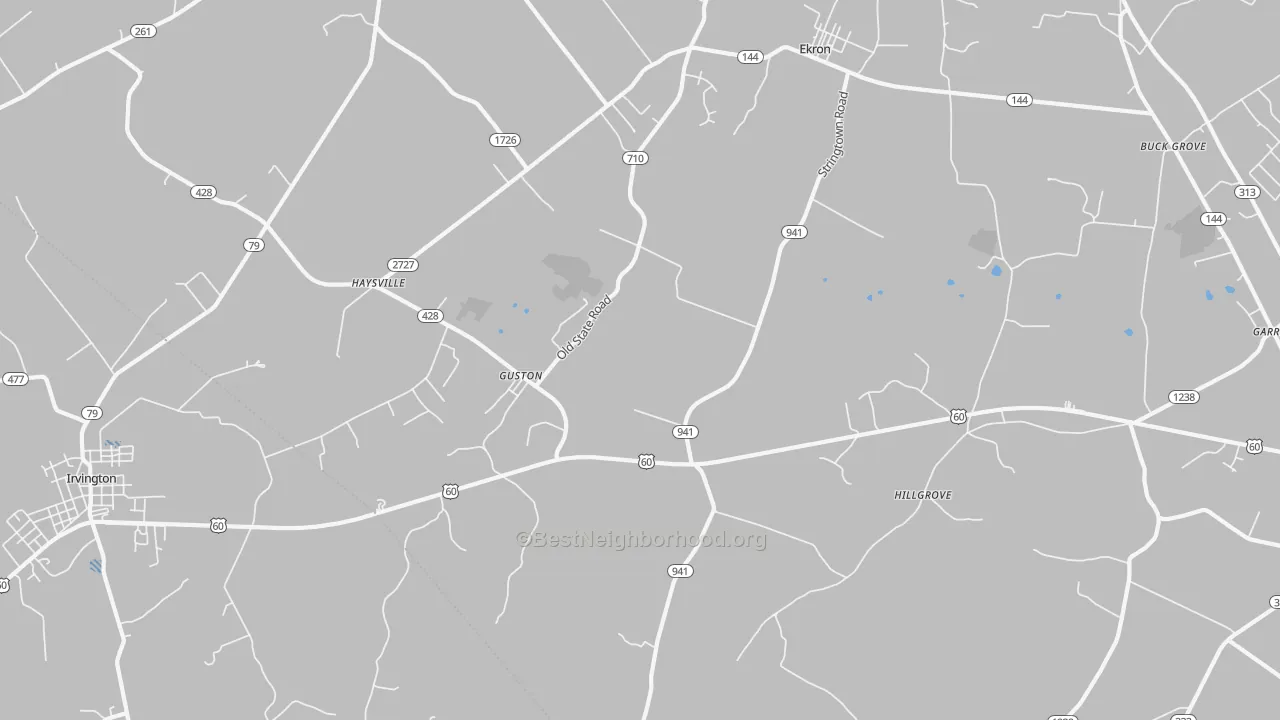 Transit Grade map of 40142, KY