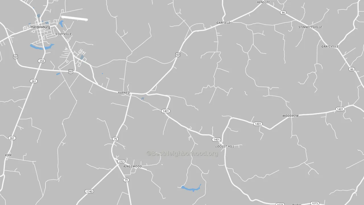 Transit Grade map of 40144, KY