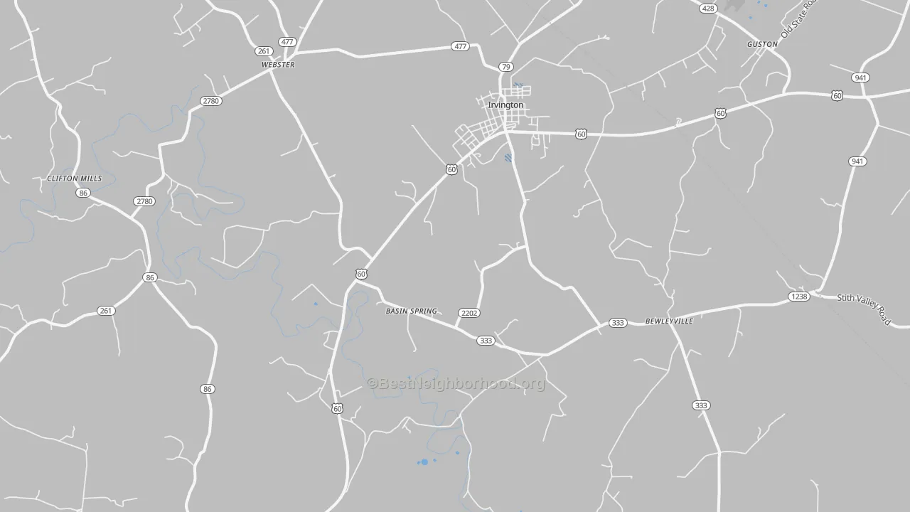 Transit Grade map of 40146, KY