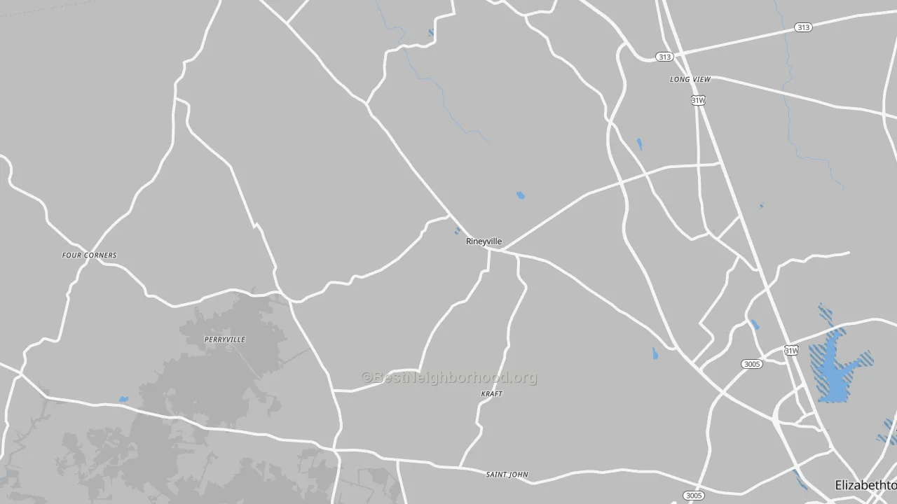 Transit Grade map of 40162, KY