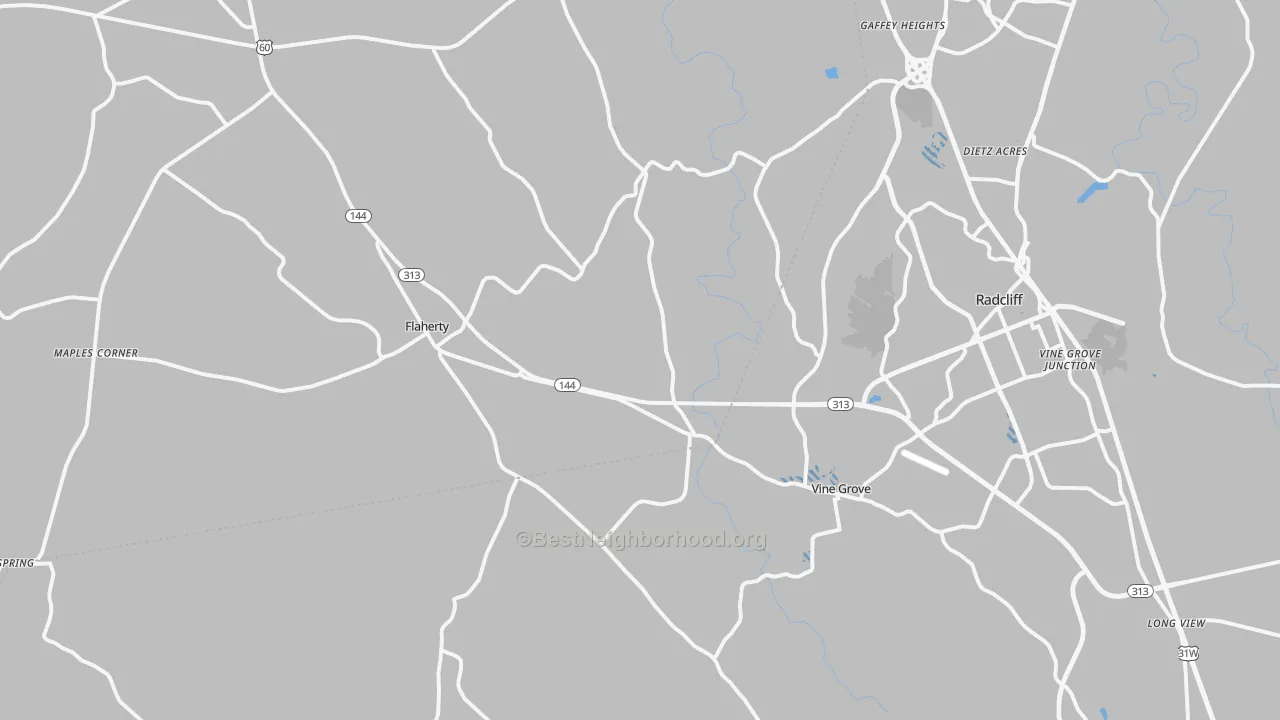 Transit Grade map of 40175, KY