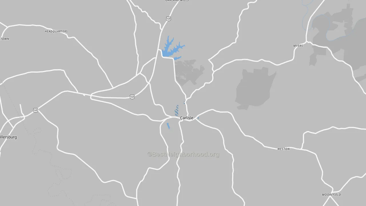 Transit Grade map of 40311, KY