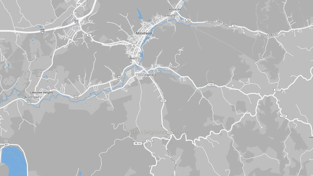 Transit Grade map of 40313, KY