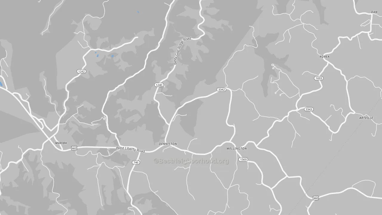 Transit Grade map of 40316, KY