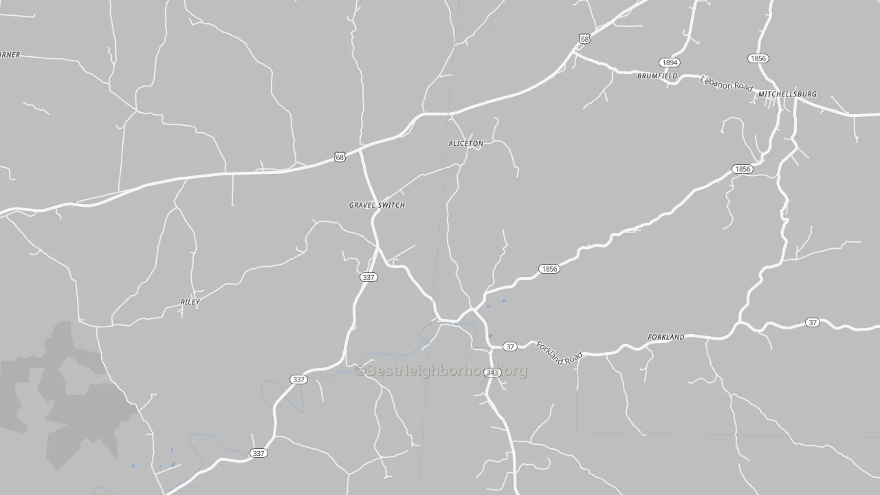 Transit Grade map of 40328, KY
