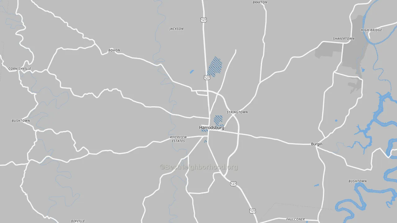 Transit Grade map of 40330, KY