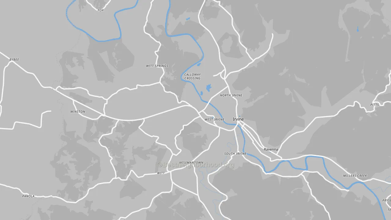 Transit Grade map of 40336, KY