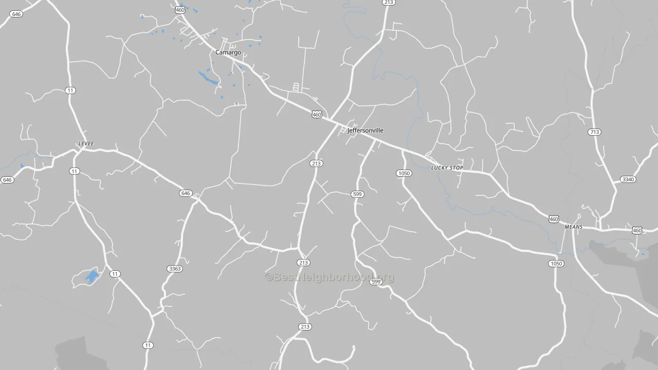 Transit Grade map of 40337, KY