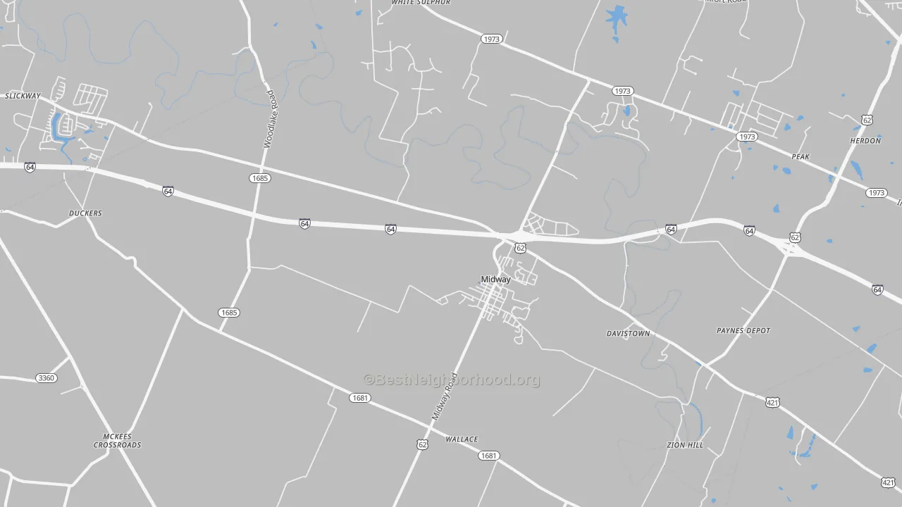 Transit Grade map of 40347, KY
