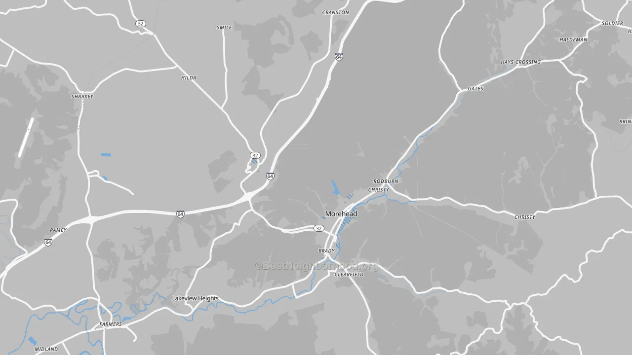 Transit Grade map of 40351, KY
