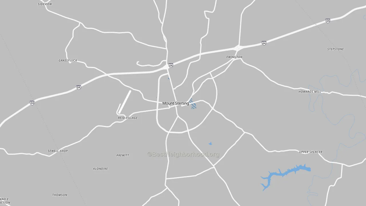 Transit Grade map of 40353, KY