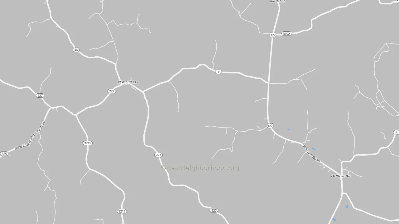 Transit Grade map of 40355, KY
