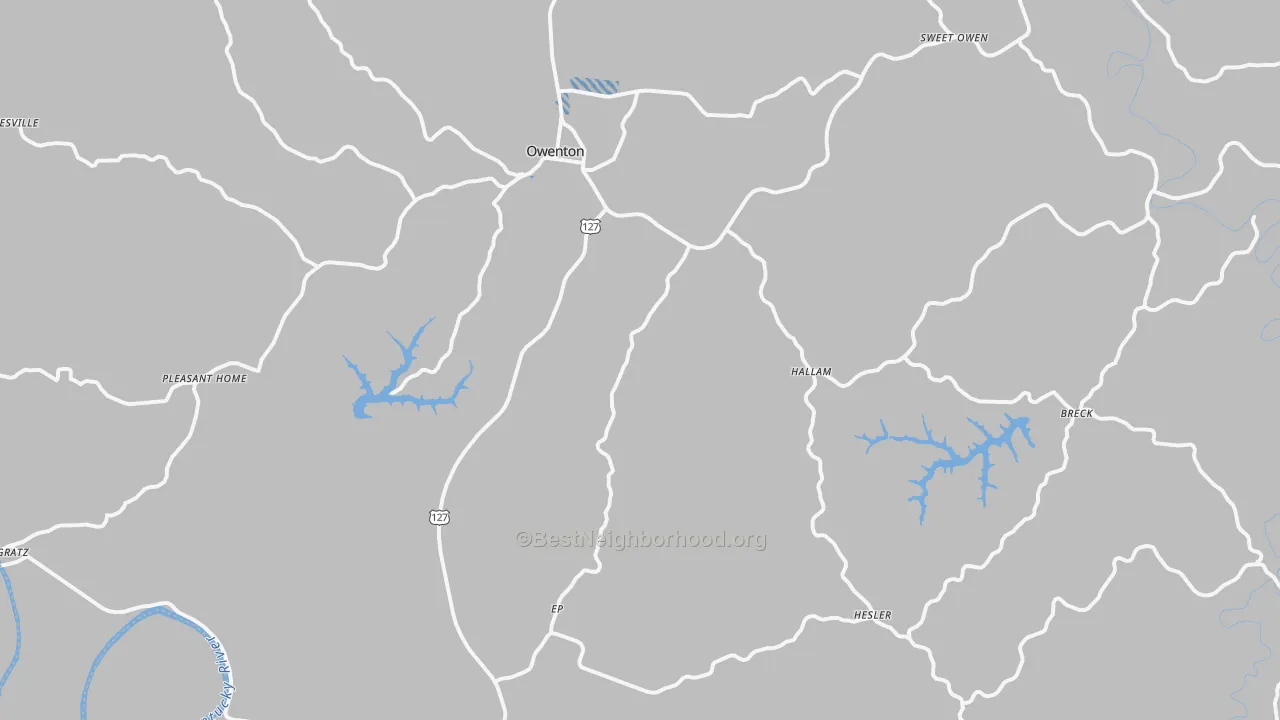 Transit Grade map of 40359, KY