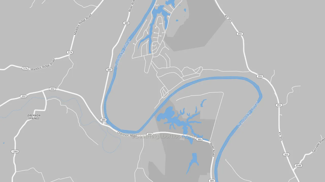 Transit Grade map of 40363, KY
