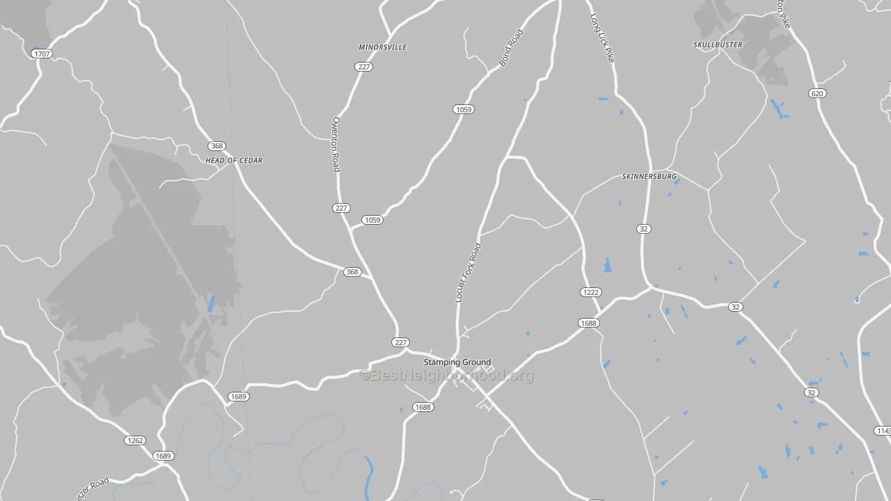 Transit Grade map of 40379, KY