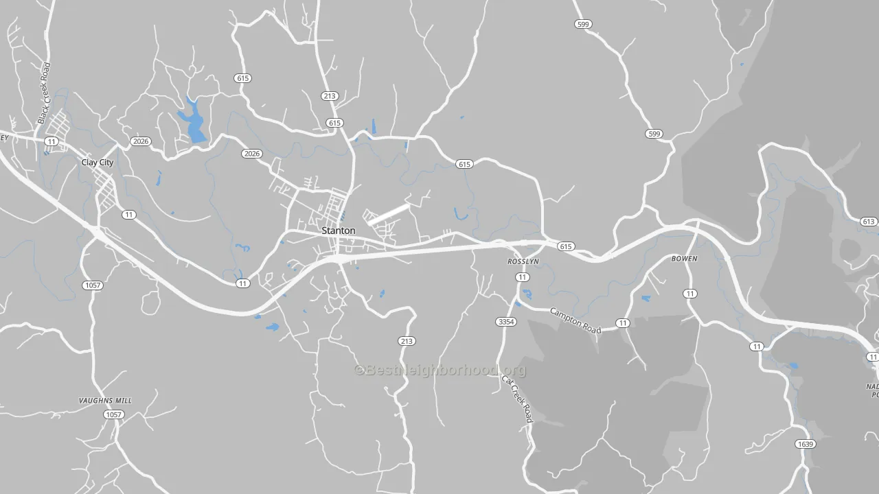 Transit Grade map of 40380, KY