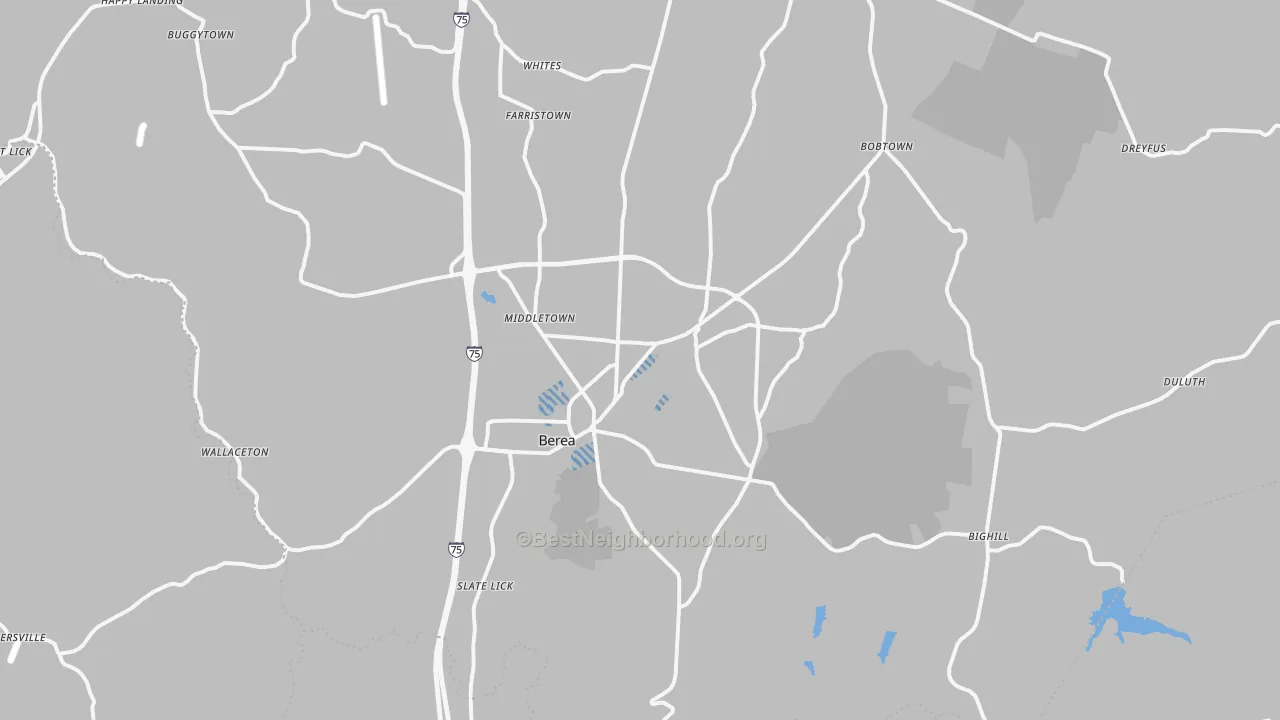 Transit Grade map of 40403, KY