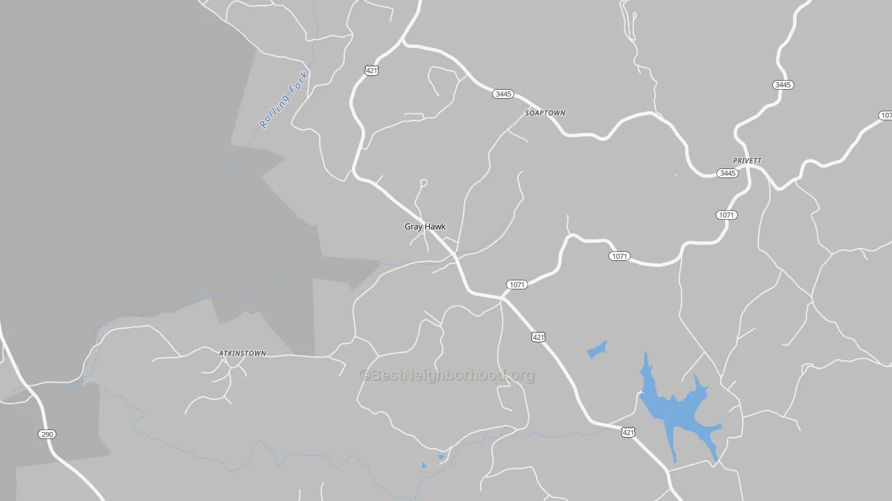Transit Grade map of 40434, KY