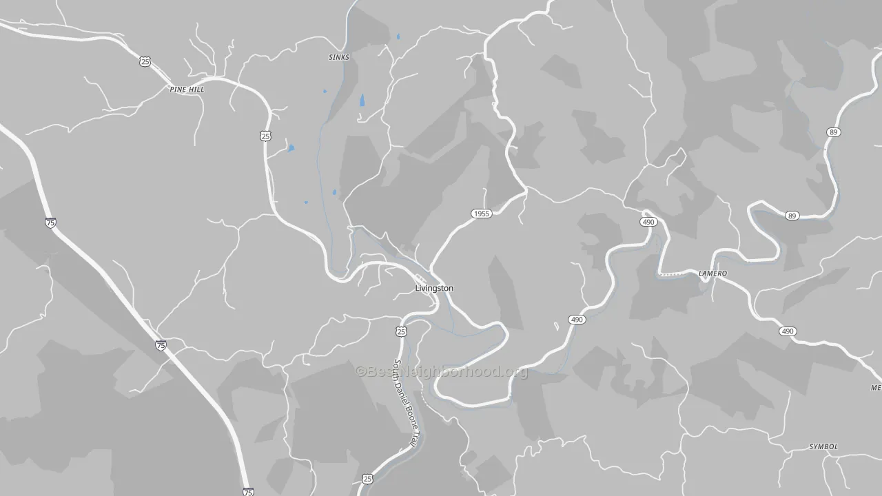 Transit Grade map of 40445, KY