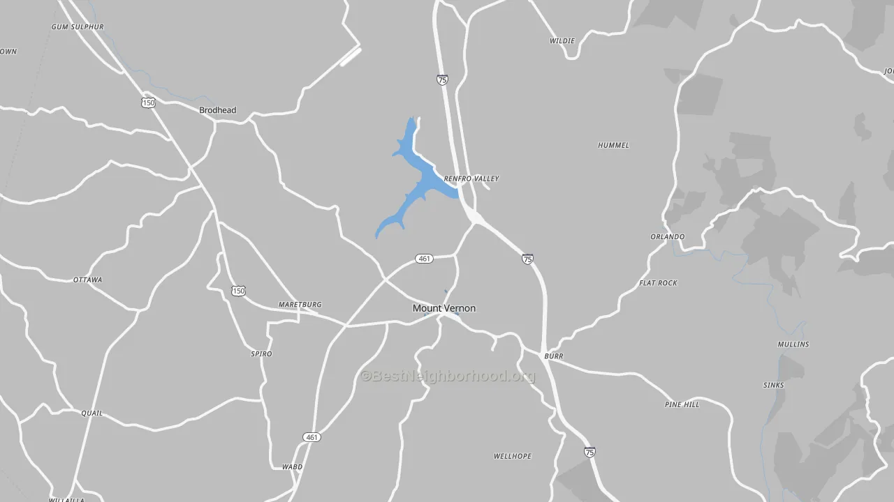 Transit Grade map of 40456, KY