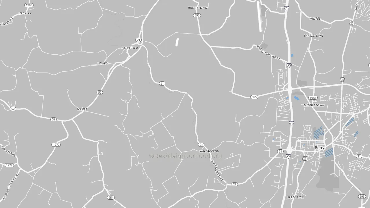 Transit Grade map of 40461, KY