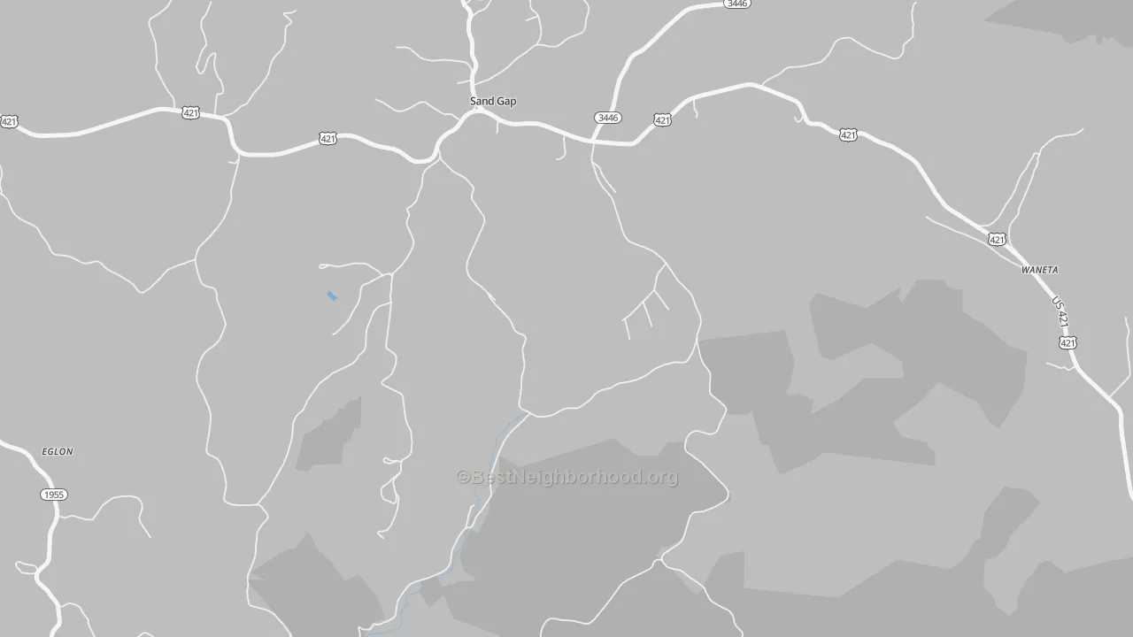 Transit Grade map of 40481, KY