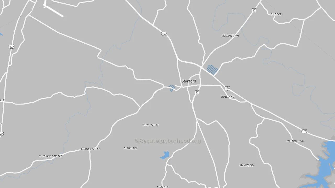 Transit Grade map of 40484, KY