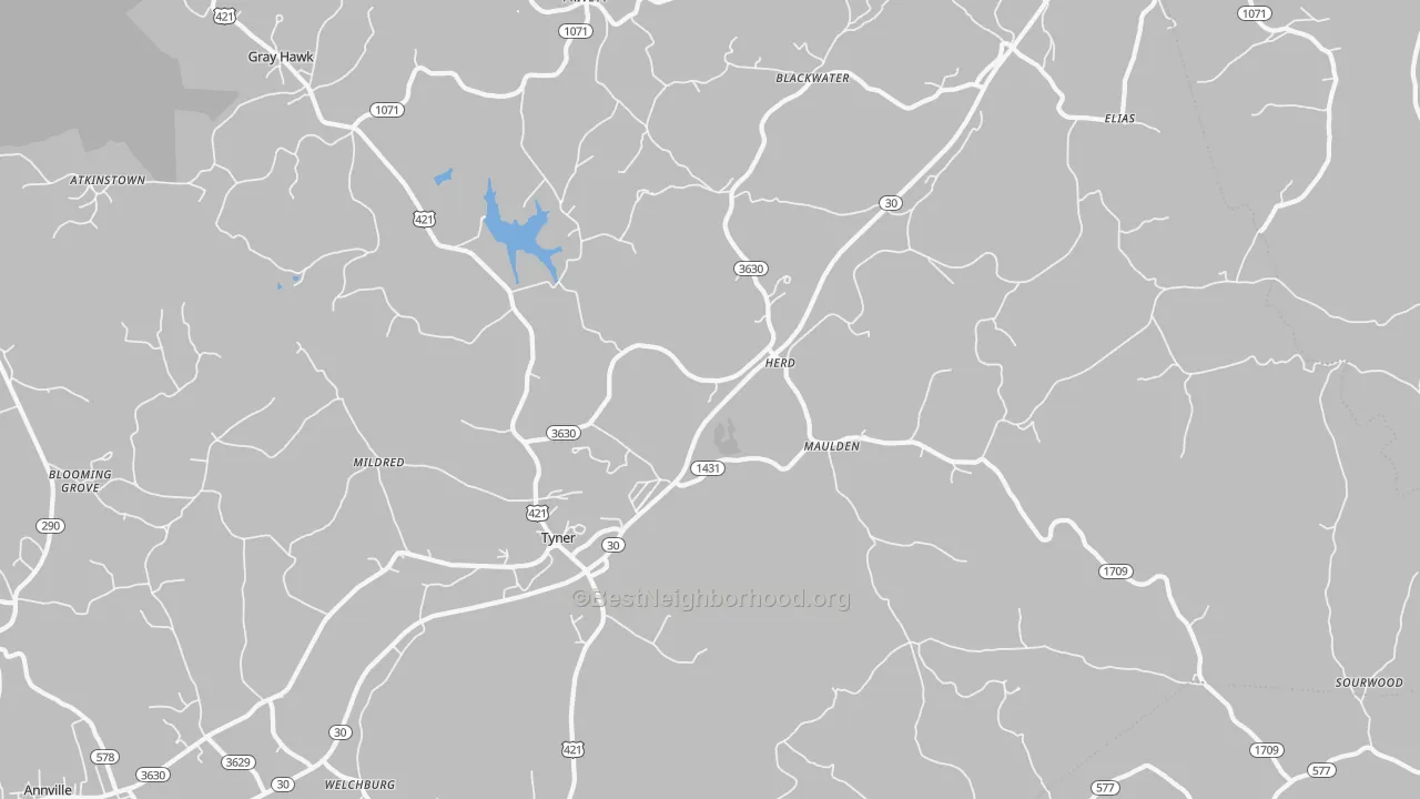 Transit Grade map of 40486, KY
