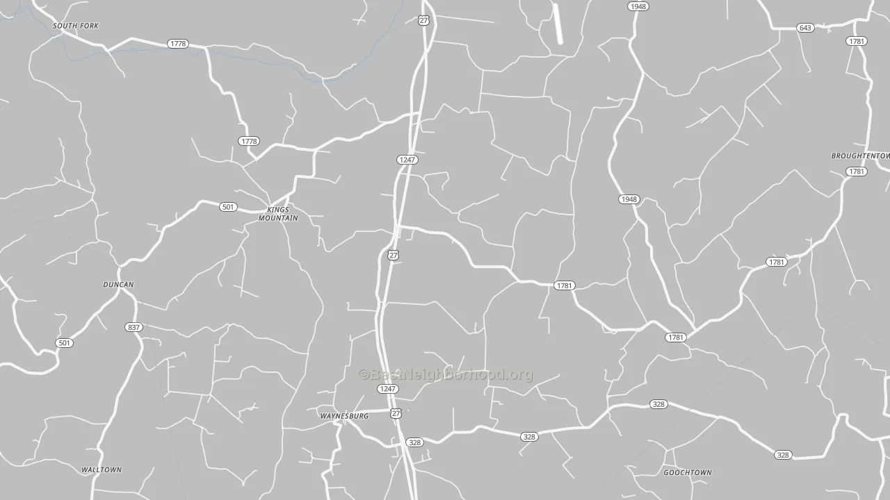 Transit Grade map of 40489, KY