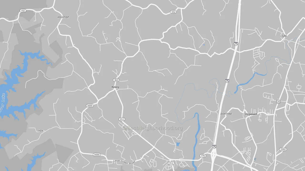 Transit Grade map of 40737, KY