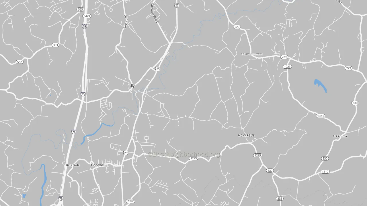 Transit Grade map of 40740, KY