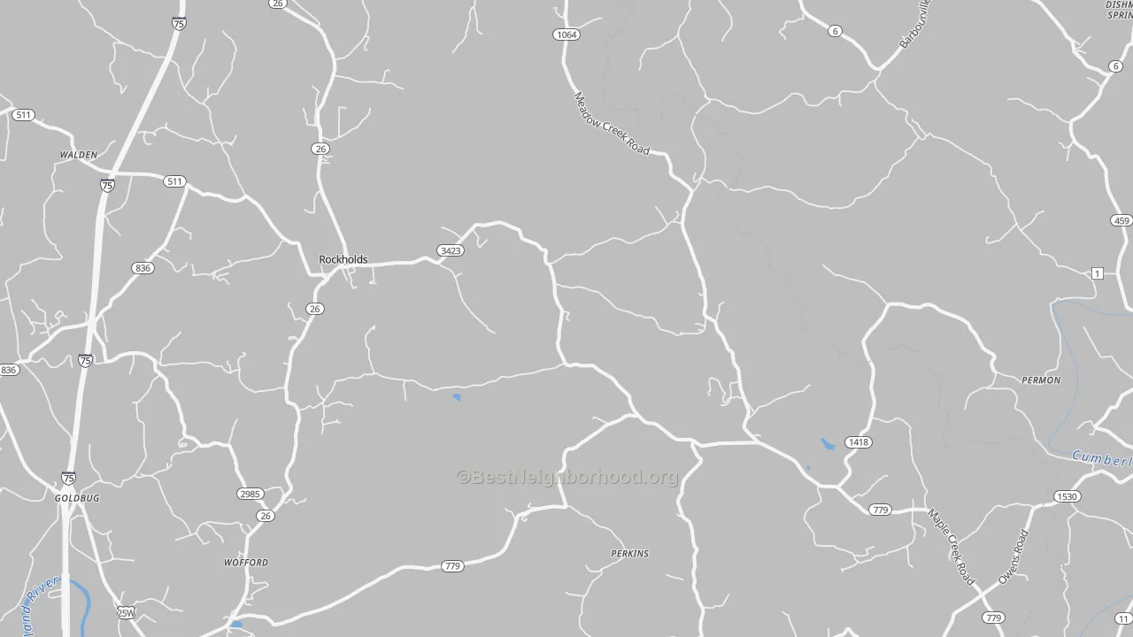 Transit Grade map of 40759, KY