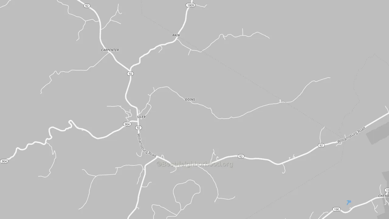 Transit Grade map of 40763, KY