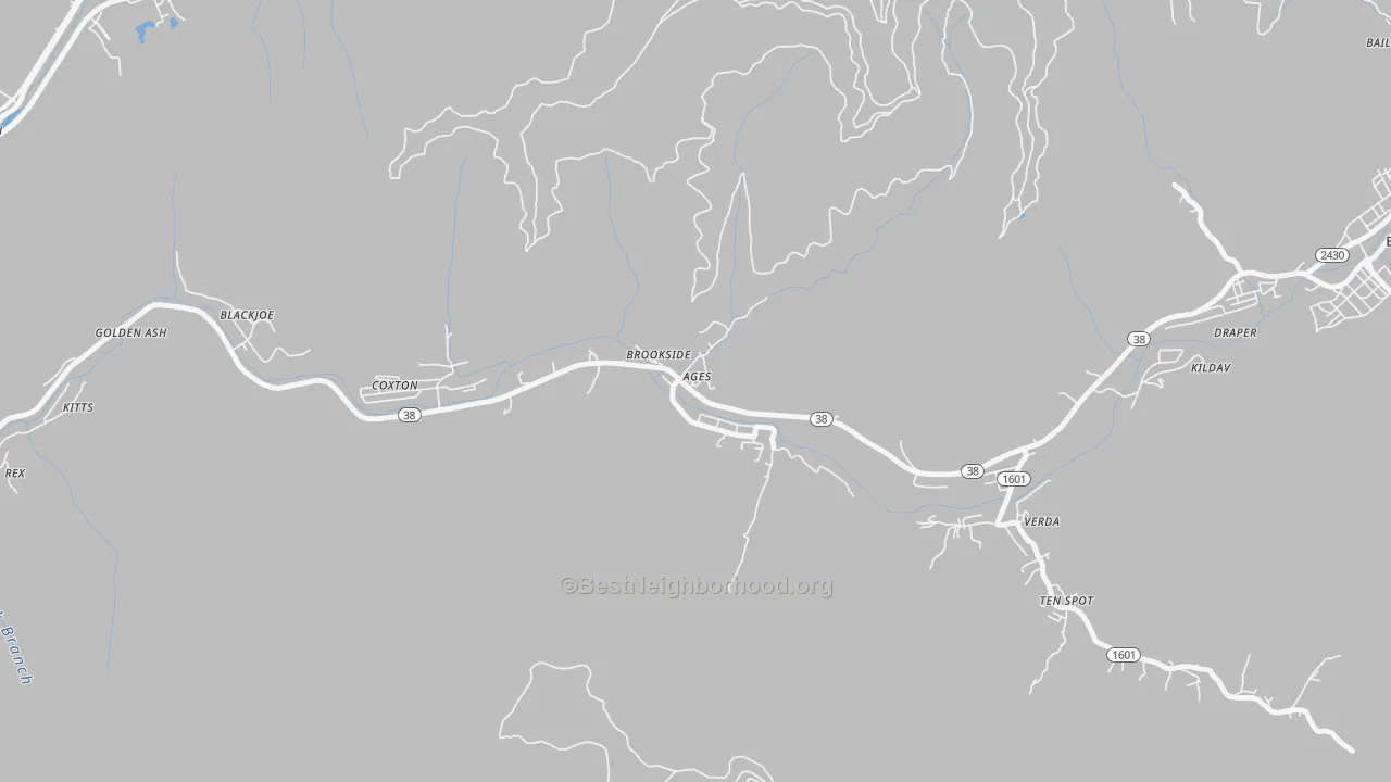 Transit Grade map of 40801, KY