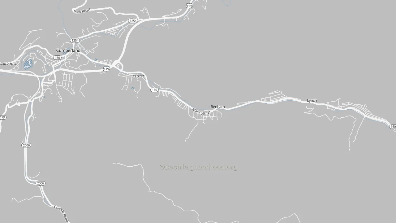 Transit Grade map of 40807, KY