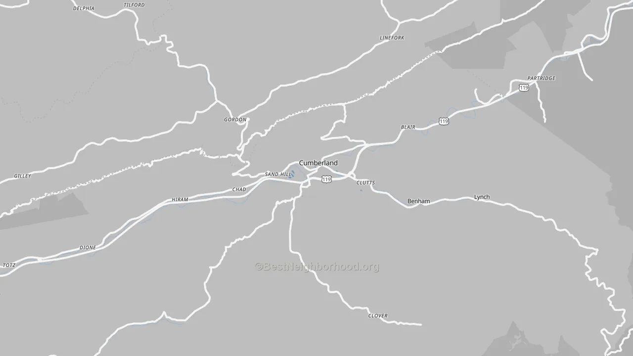 Transit Grade map of 40823, KY