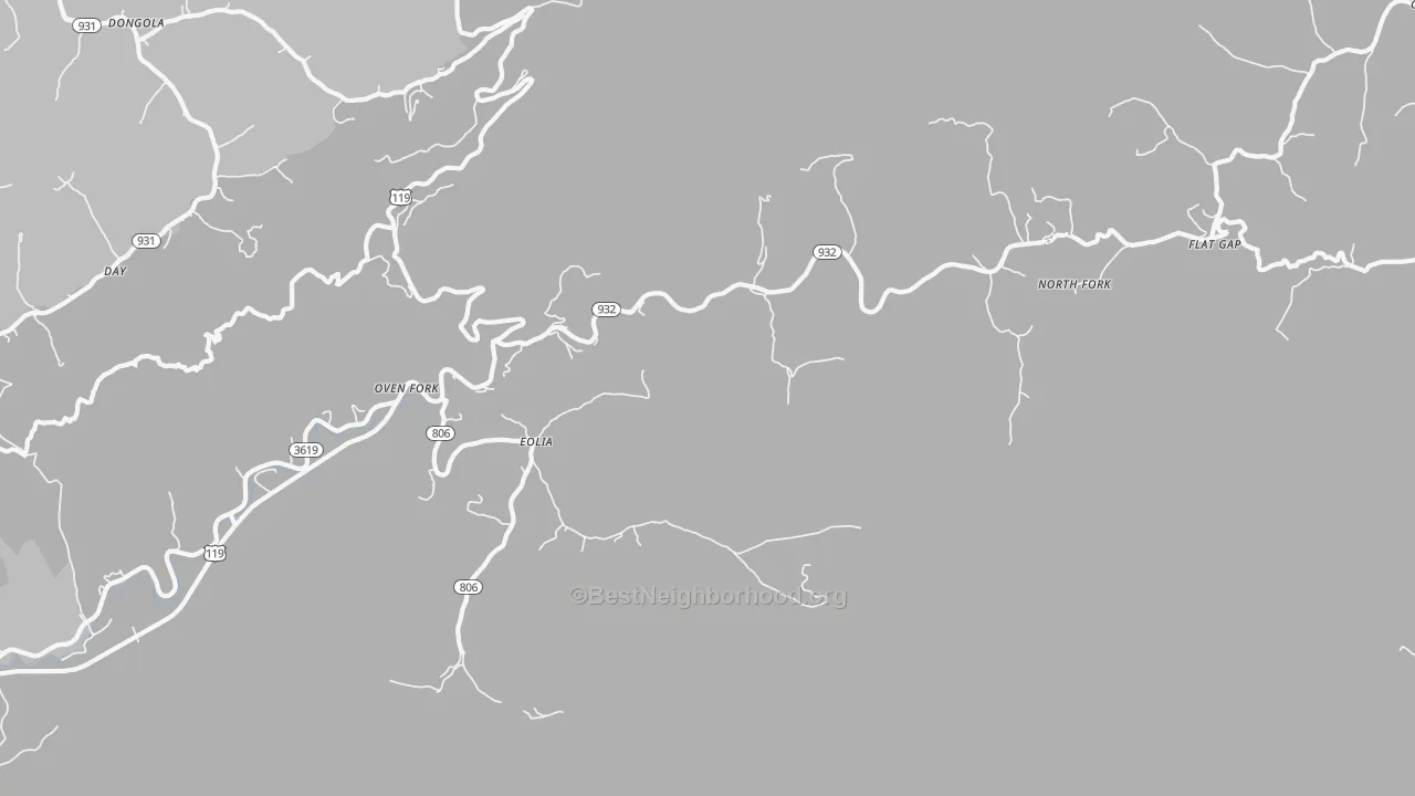 Transit Grade map of 40826, KY