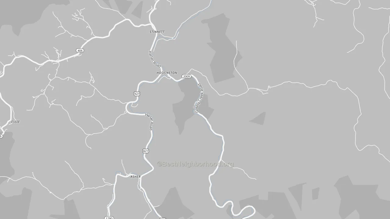 Transit Grade map of 40844, KY
