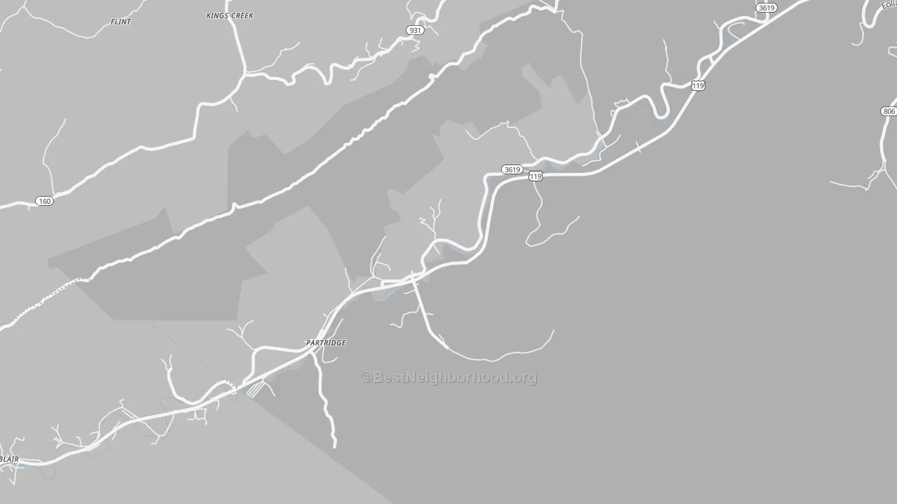 Transit Grade map of 40862, KY