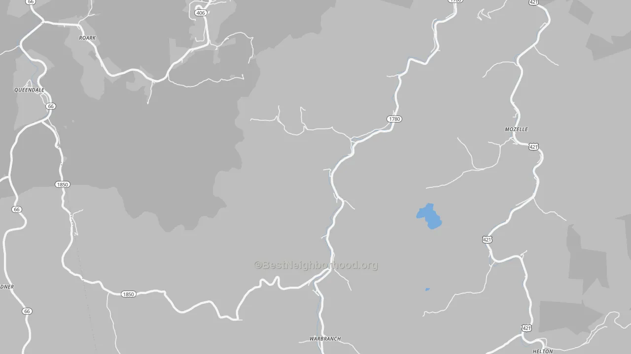 Transit Grade map of 40874, KY