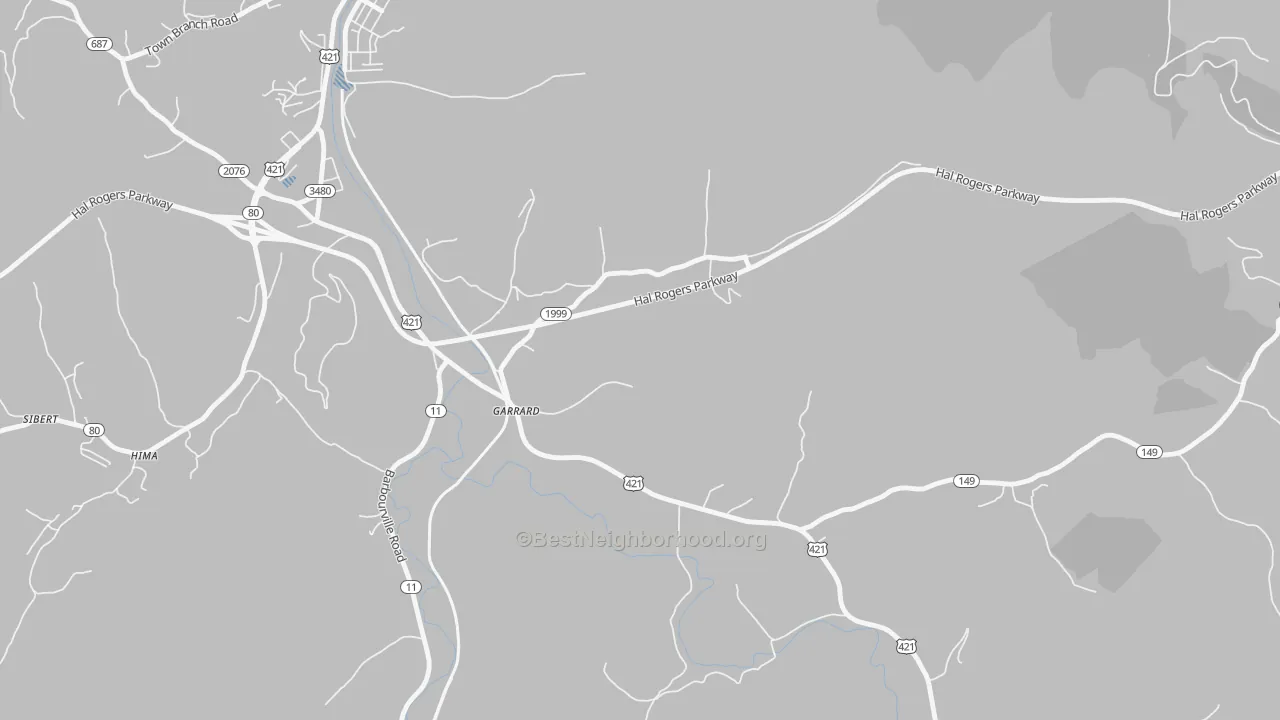 Transit Grade map of 40941, KY