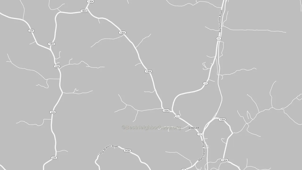 Transit Grade map of 40943, KY