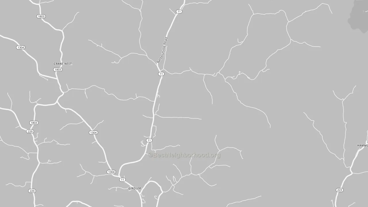 Transit Grade map of 40946, KY