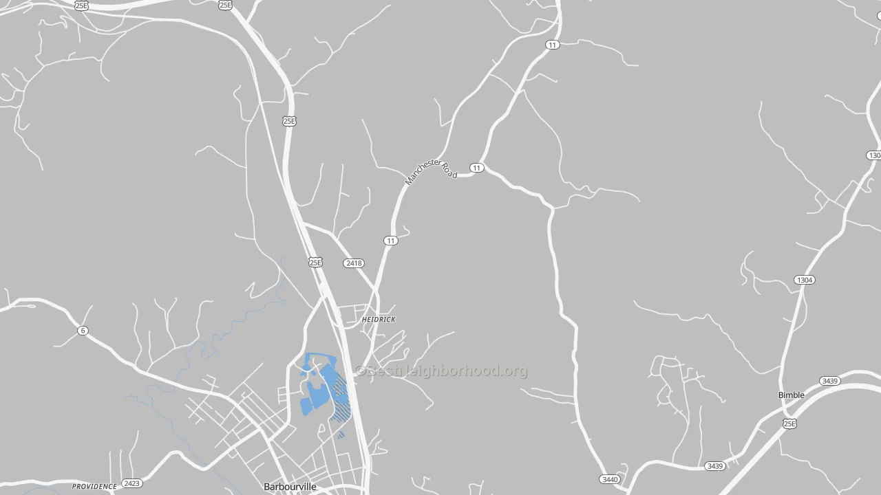 Transit Grade map of 40949, KY