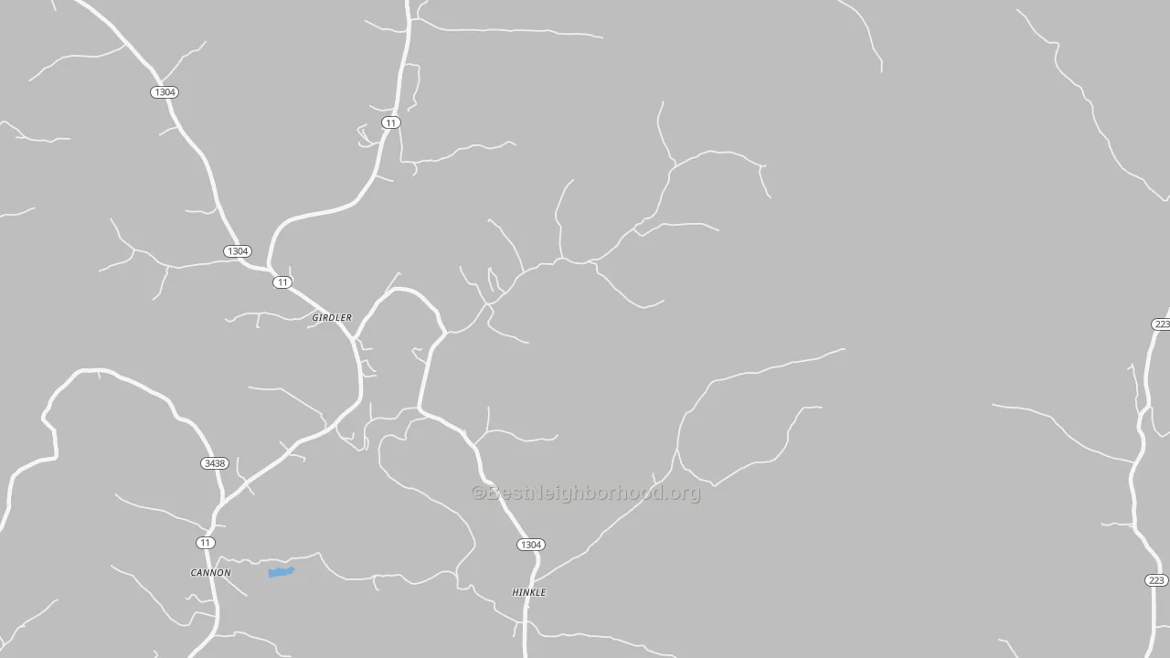 Transit Grade map of 40953, KY