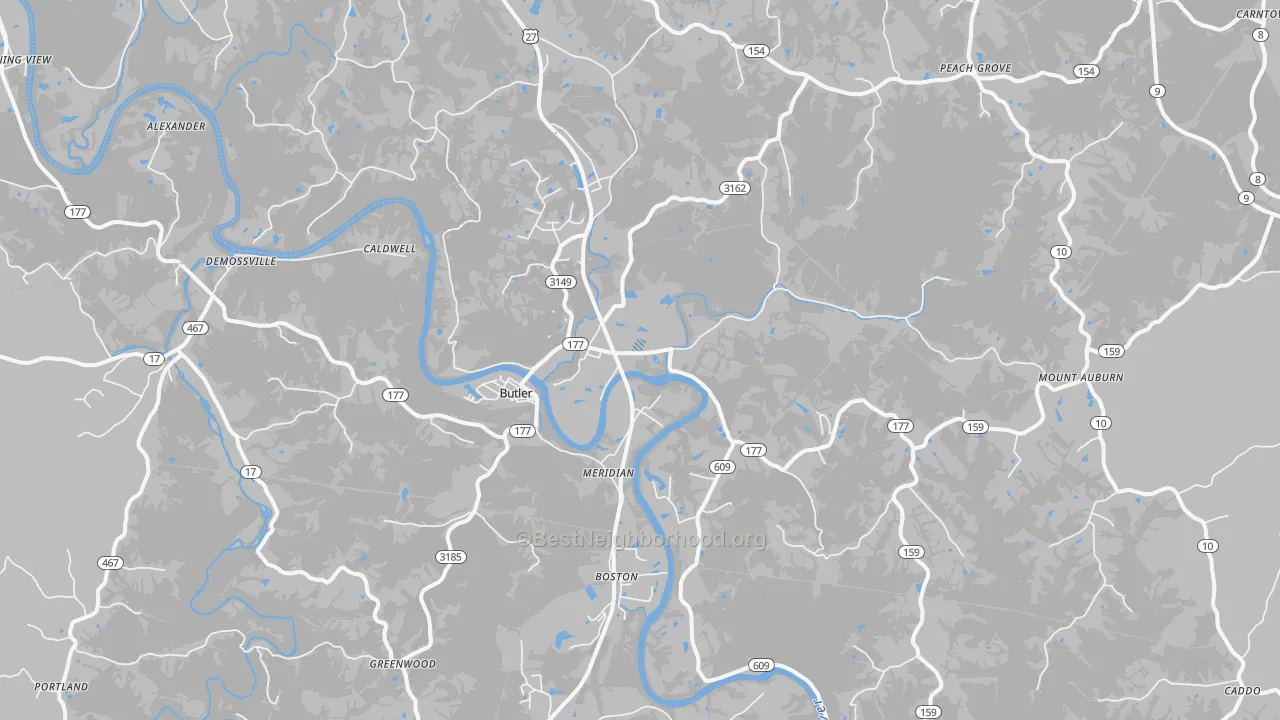 Transit Grade map of 41006, KY