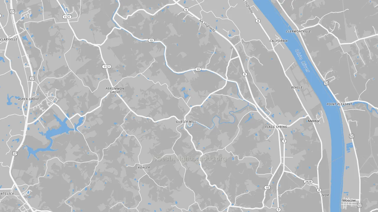 Transit Grade map of 41007, KY