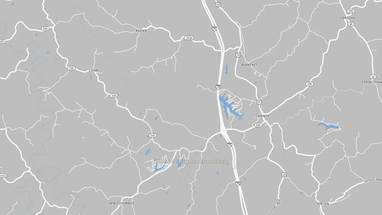 Transit Grade map of 41010, KY