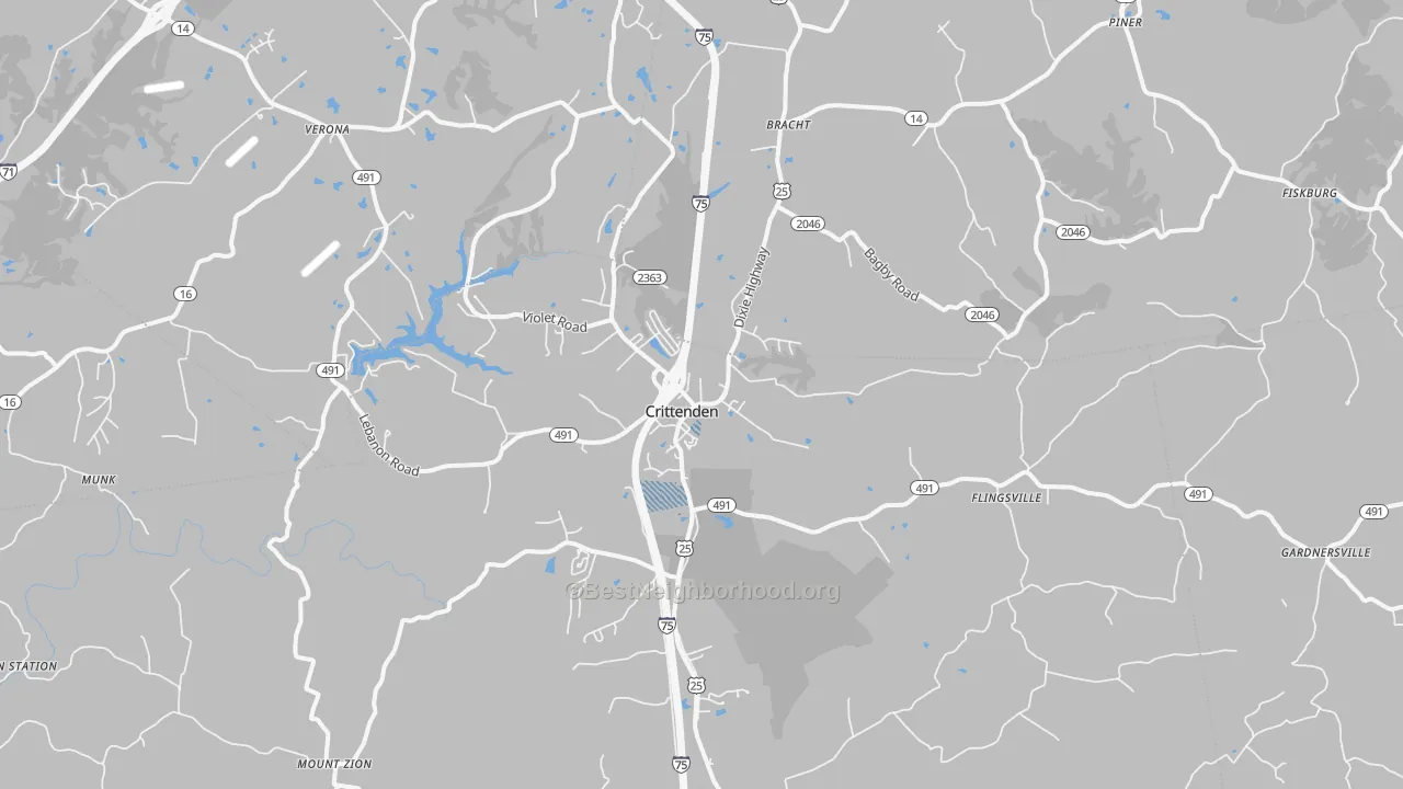 Transit Grade map of 41030, KY