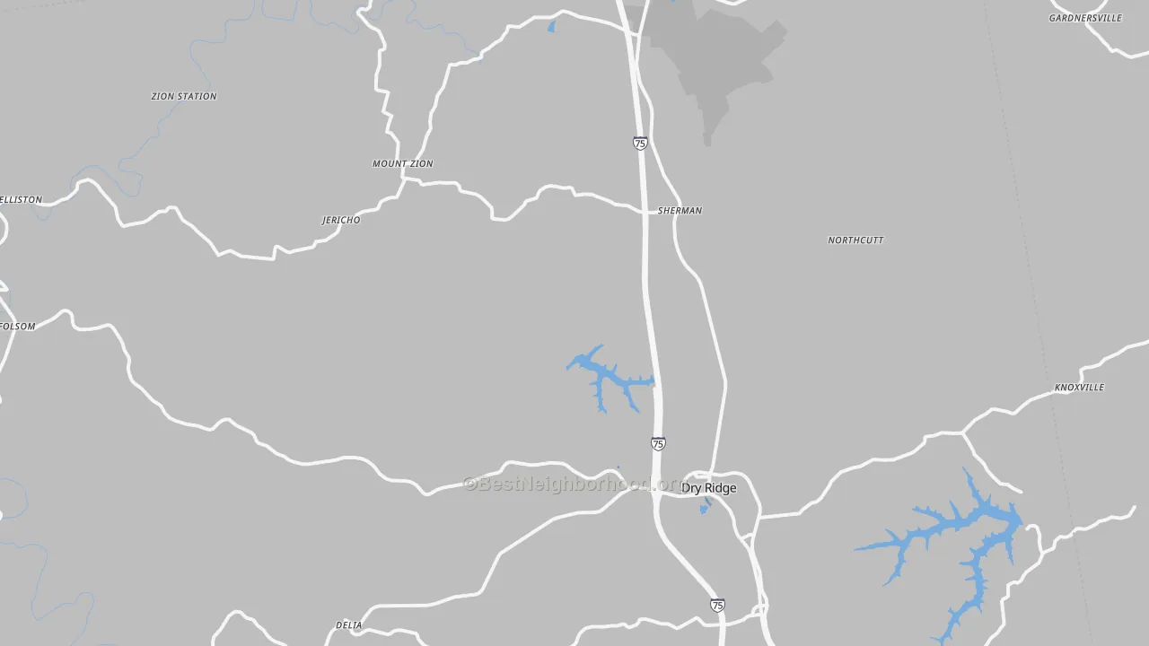 Transit Grade map of 41035, KY